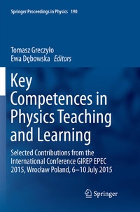 Enlarge image Cover: Key Competences in Physics Teaching and Learning - Springer