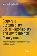 Cover: Corporate Sustainability, Social Responsibility and Environmental Management - Springer