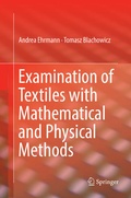 Cover: Examination of Textiles with Mathematical and Physical Methods - Springer