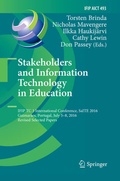 Cover: Stakeholders and Information Technology in Education - Springer