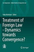 Abbildung von: Treatment of Foreign Law - Dynamics towards Convergence? - Springer