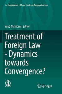 Abbildung von: Treatment of Foreign Law - Dynamics towards Convergence? - Springer