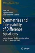 Cover: Symmetries and Integrability of Difference Equations - Springer