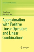 Cover: Approximation with Positive Linear Operators and Linear Combinations - Springer