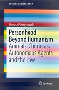 Cover: Personhood Beyond Humanism - Springer
