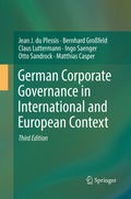Cover: German Corporate Governance in International and European Context - Springer