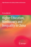 Cover: Higher Education, Meritocracy and Inequality in China - Springer