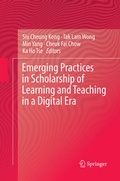 Cover: Emerging Practices in Scholarship of Learning and Teaching in a Digital Era - Springer
