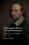 Cover: Shakespeare's Rise to Cultural Prominence - Cambridge University Press