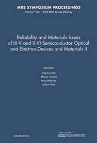 Enlarge image Cover: Materials Issues in Amorphous-Semiconductor Technology: Volume 70 - Materials Research Society