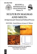 Cover: Sulfur in Magmas and Melts: - De Gruyter