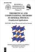 Cover: Theoretical and Computational Methods in Mineral Physics - De Gruyter