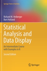 Enlarge image Cover: Statistical Analysis and Data Display - Springer