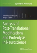 Cover: Analysis of Post-Translational Modifications and Proteolysis in Neuroscience - Humana Press Inc.