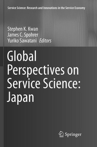 Enlarge image Cover: Global Perspectives on Service Science: Japan - Springer