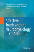 Cover: Affective Touch and the Neurophysiology of CT Afferents - Springer
