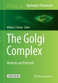 Cover: The Golgi Complex - Humana Press Inc.