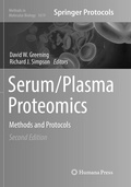 Cover: Serum/Plasma Proteomics - Humana Press Inc.