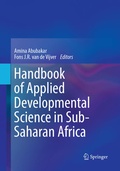 Cover: Handbook of Applied Developmental Science in Sub-Saharan Africa - Springer