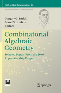 Bild vergrößern Bild: Combinatorial Algebraic Geometry - Springer