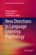Cover: New Directions in Language Learning Psychology - Springer
