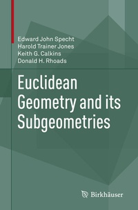 Abbildung von: Euclidean Geometry and its Subgeometries - Birkhäuser