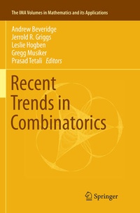 Enlarge image Cover: Recent Trends in Combinatorics - Springer