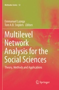 Cover: Multilevel Network Analysis for the Social Sciences - Springer
