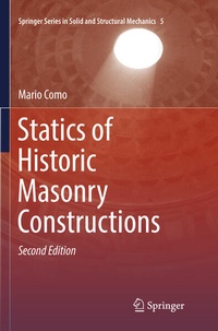 Enlarge image Cover: Statics of Historic Masonry Constructions - Springer
