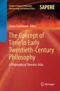 Cover: The Concept of Time in Early Twentieth-Century Philosophy - Springer