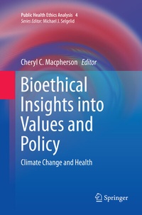 Enlarge image Cover: Bioethical Insights into Values and Policy - Springer