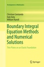 Cover: Boundary Integral Equation Methods and Numerical Solutions - Springer