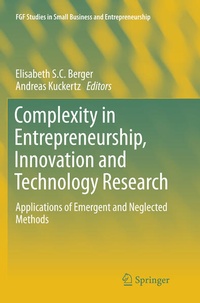Enlarge image Cover: Complexity in Entrepreneurship, Innovation and Technology Research - Springer