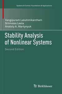 Enlarge image Cover: Stability Analysis of Nonlinear Systems - Birkhäuser