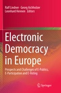 Cover: Electronic Democracy in Europe - Springer