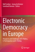 Cover: Electronic Democracy in Europe - Springer