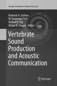 Enlarge image Cover: Vertebrate Sound Production and Acoustic Communication - Springer