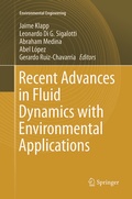 Cover: Recent Advances in Fluid Dynamics with Environmental Applications - Springer