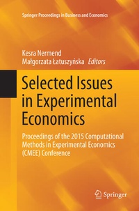 Enlarge image Cover: Selected Issues in Experimental Economics - Springer