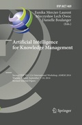 Cover: Artificial Intelligence for Knowledge Management - Springer