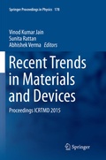 Cover: Recent Trends in Materials and Devices - Springer