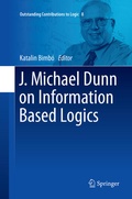 Cover: J. Michael Dunn on Information Based Logics - Springer