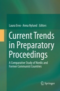 Cover: Current Trends in Preparatory Proceedings - Springer