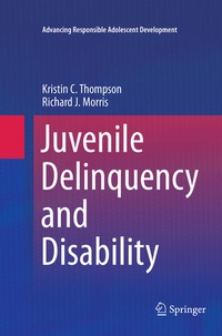 Enlarge image Cover: Juvenile Delinquency and Disability - Springer