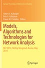 Cover: Models, Algorithms and Technologies for Network Analysis - Springer
