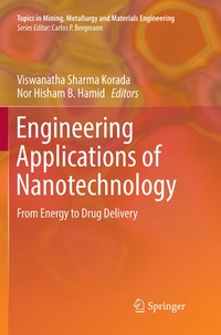 Enlarge image Cover: Engineering Applications of Nanotechnology - Springer