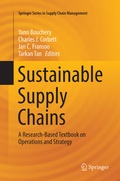 Cover: Sustainable Supply Chains - Springer