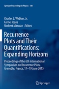 Cover: Recurrence Plots and Their Quantifications: Expanding Horizons - Springer