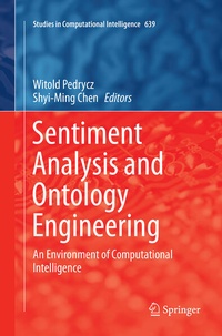 Enlarge image Cover: Sentiment Analysis and Ontology Engineering - Springer