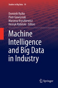 Enlarge image Cover: Machine Intelligence and Big Data in Industry - Springer